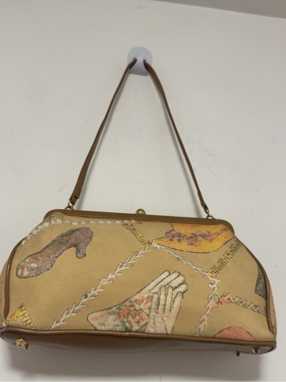 Vintage 1920s Inspired Beaded Frame Purse Art Deco Kiss Lock Shoulder Handbag - Picture 16 of 16